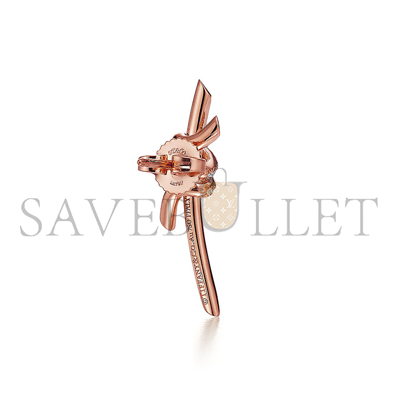 TIFFANY EARRINGS IN ROSE GOLD WITH DIAMONDS 69526136 TIFFANY EARRINGS IN ROSE GOLD WITH DIAMONDS 69526136